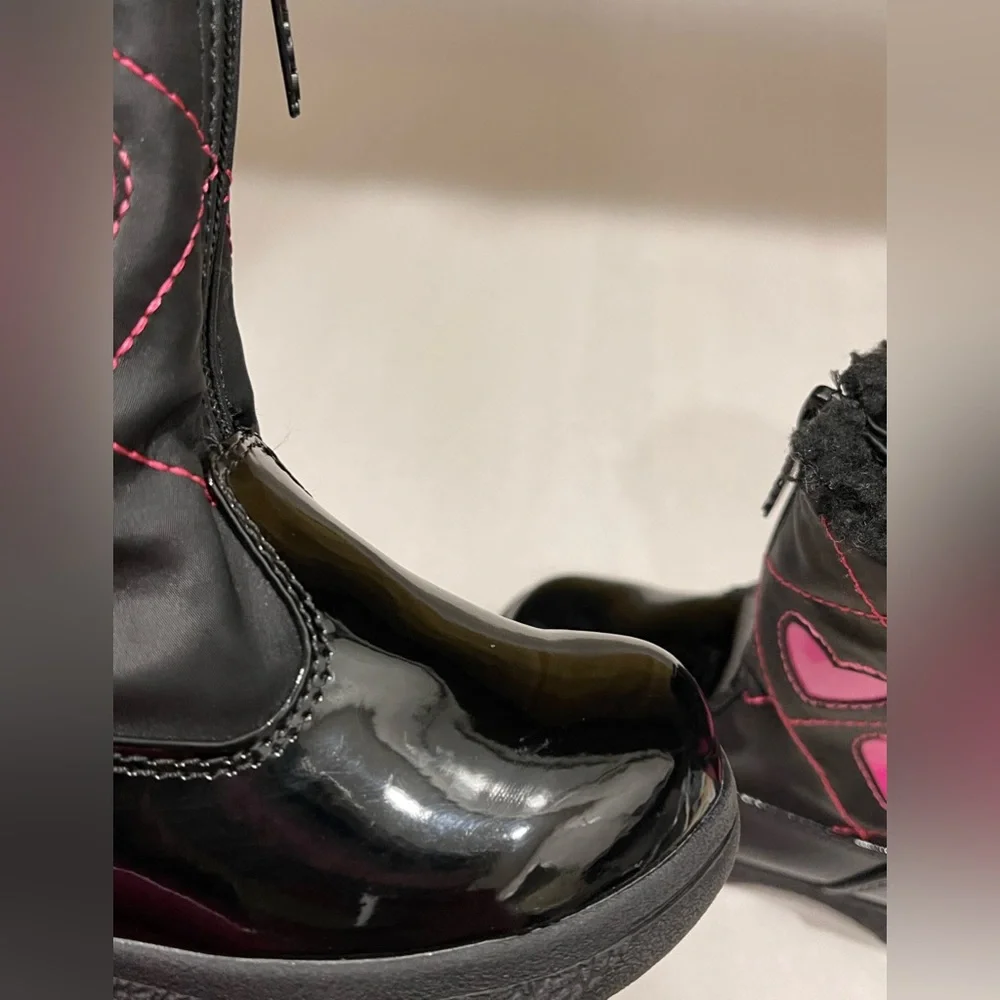 TOTES GIRLS HEARTFUL WINTER BOOT/BLACK